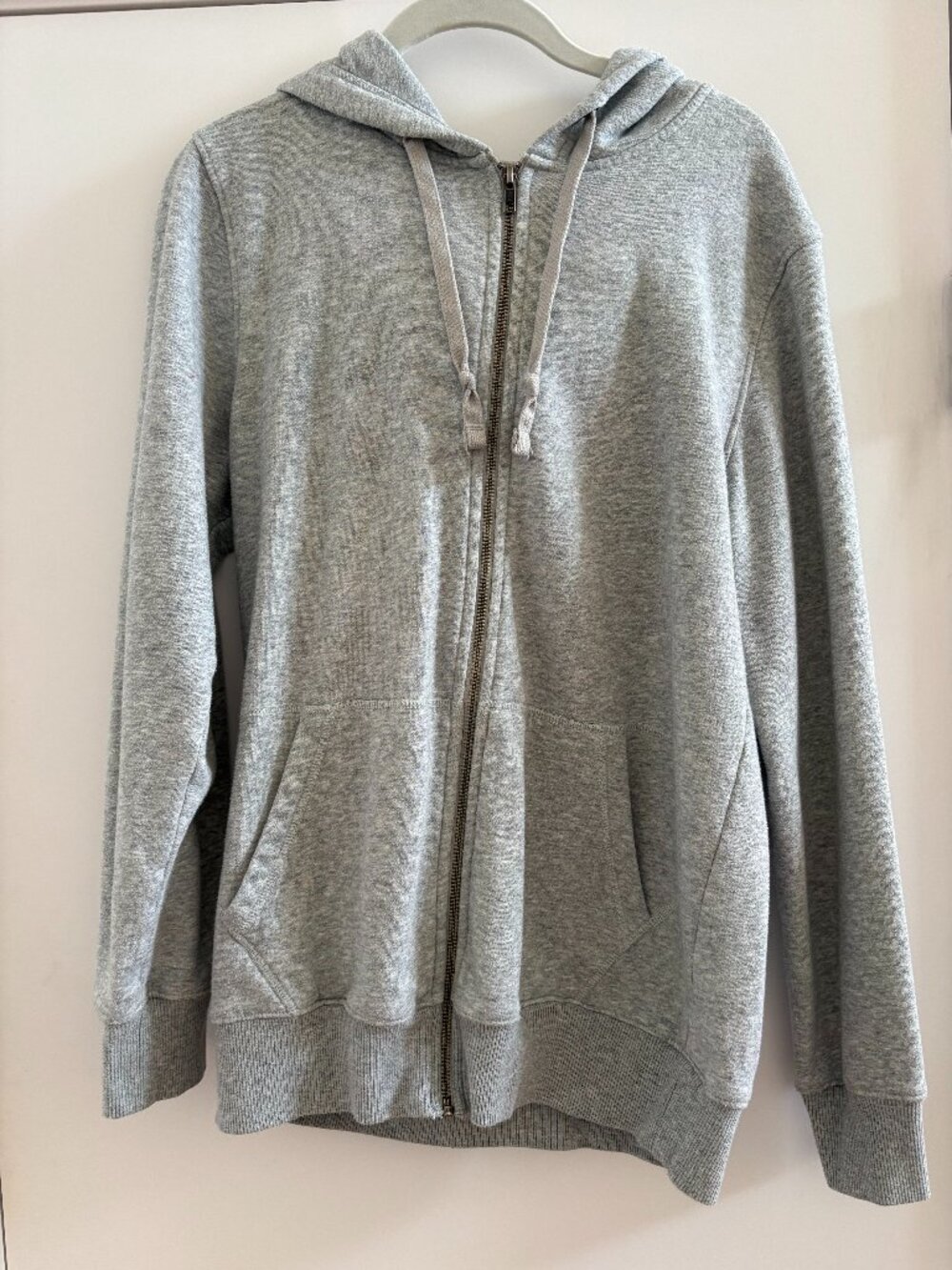 Goodfellow & Co Heather Gray Full Zip Hoodie Fleece Sweatshirt EUC, M